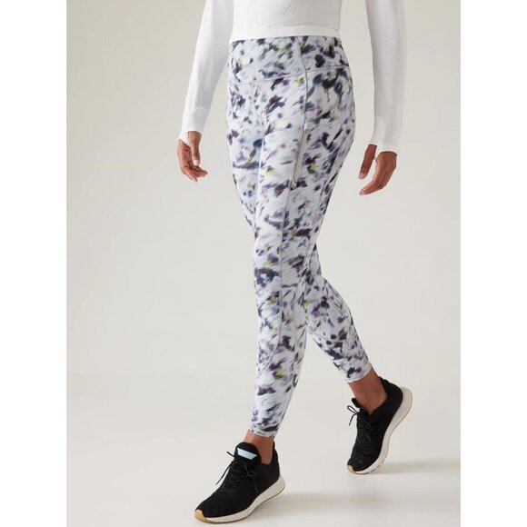 Athleta Pants - ATHLETA Women's Rainier High Rise Legging Size M In Grey Lyra Garden